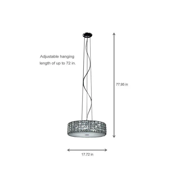 Home Decorators Collection 6-Light Chrome Pendant 16652