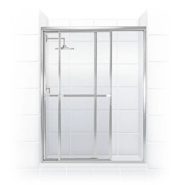 Coastal Shower Doors 1848.66-C Paragon Series 48x22 x 66x22 Framed Sliding Shower Do Chrome