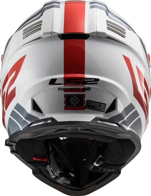 LS2 - Helmet MX436 Pioneer Evo Evolve Red, White - Size S