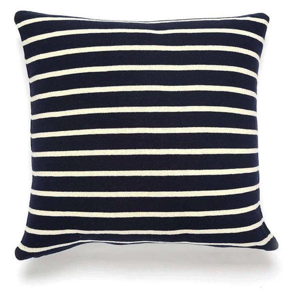 Darzzi Beach Stripes Decorative Pillow Red - Natural