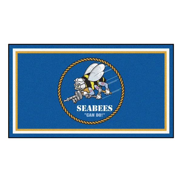 U.S. Navy - Seabees 3x5 Rug 36x22x 60x22