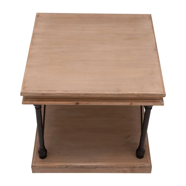 Glitzhome 23.00x22L French Vintage Antiqued Finish Accent Table/Side Table