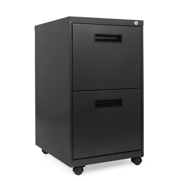 Alera Two-Drawer Metal Pedestal File, Charcoal