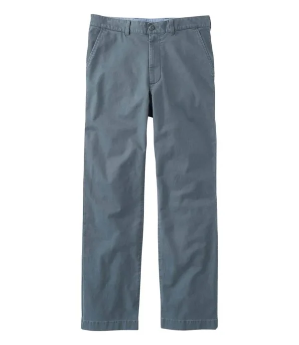 Men's Lakewashed Stretch Khakis, Classic Fit Blue 32x30, L.L.Bean