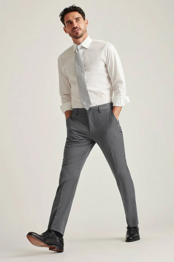 Bonobos Jetsetter Stretch Wool Suit Pant - Gray - Formal Pants