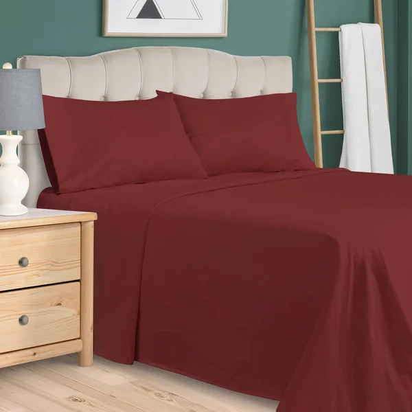 Egyptian Linens Outlet 300-TC Cotton Solid Sheet Set - Gold, Queen