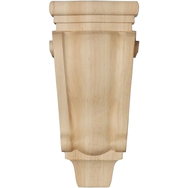 Ekena Millwork CORW05X02X16PTGM 5 1/8x22W x 2 3/8x22D x 15 1/2x22H Medium Traditional Pilaster Wood Corbel - Mahogany
