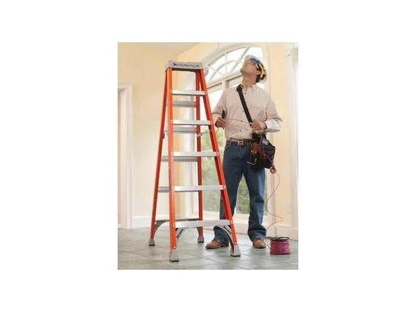 Louisville Fiberglass Orange Heavy Duty Step Ladder