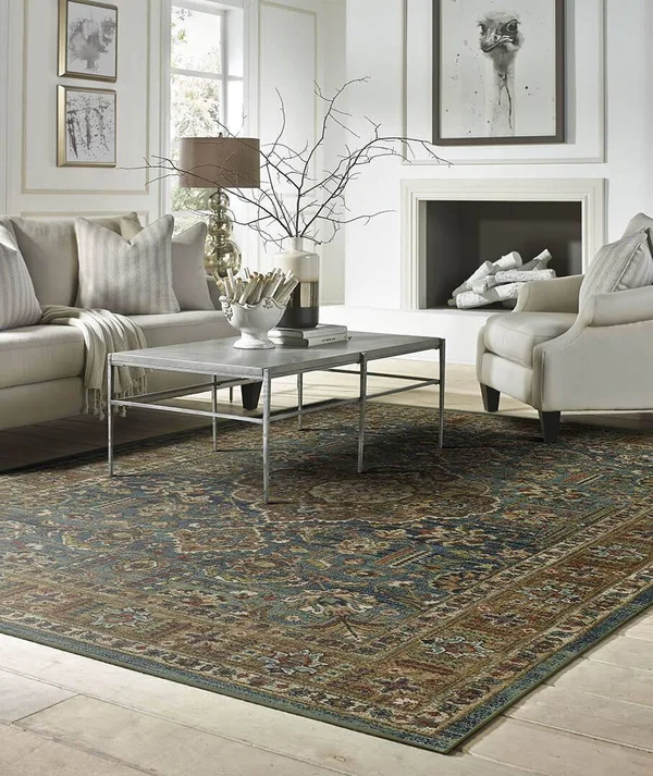 Karastan Spice Market Aksum Aquamarine 2&4x22x7&10x22 Runner Area Rug