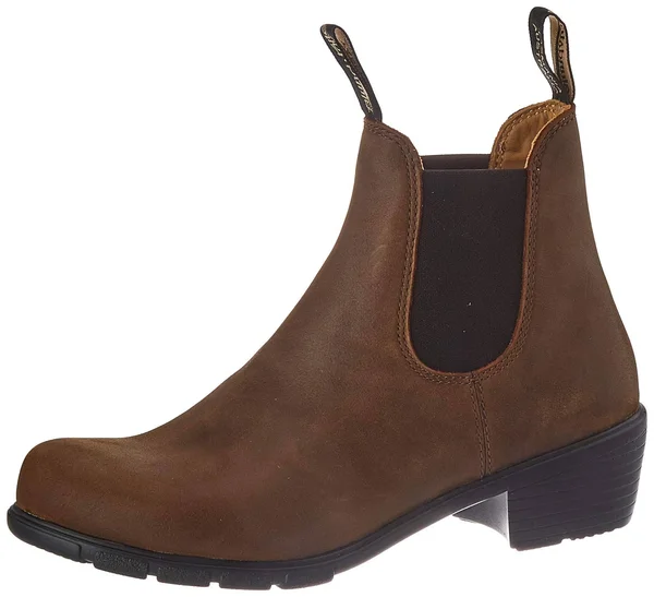 BLUNDSTONE WOMEN's 1673 SERIES HEELED BOOTS IN ANTIQUE BROWN, 7.5