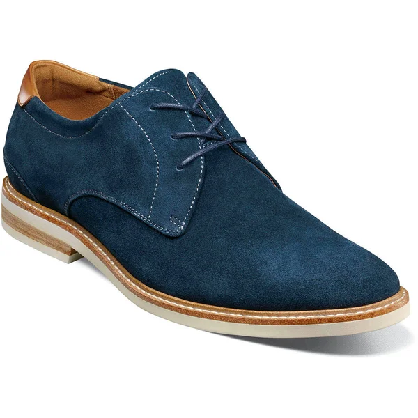 Florsheim Men's Highland Plain Toe Oxford - Navy Suede