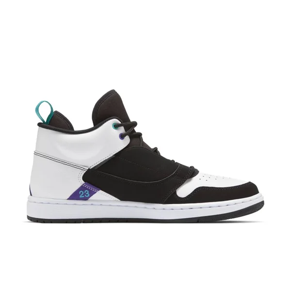 Jordan Mens Fadeaway Leather High Top Basketball Shoes