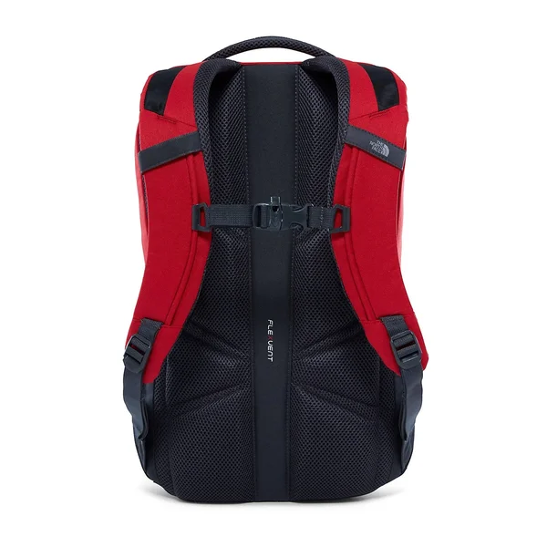 The North Face Vault Rage Red Asphalt Grey Backpack
