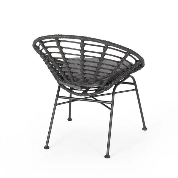 Kingston 3PC Acacia Wood Chat Set - Gray/Dark Gray - Christopher Knight Home
