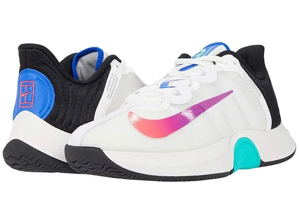 Nike Men's Court Air Zoom GP Turbo Tennis Shoes Summit White and Black - CK7513-112F20
