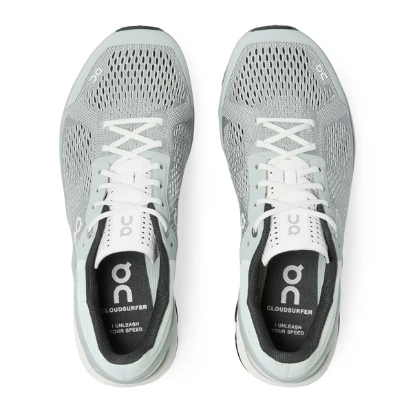 on Running Women's Cloudsurfer Glacier/Black, 11, M