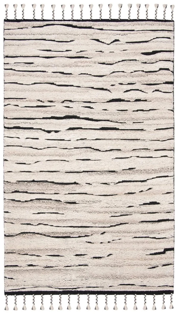Safavieh Casablanca Charcoal/Ivory 5 ft. x 8 ft. Geometric Area Rug