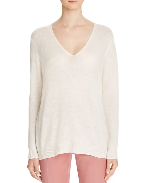 Theory Adrianna Cashmere Sweater Ivory P