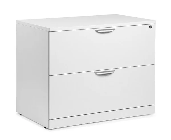 White 2 Drawer Lateral Filing Cabinet by Harmony Collection