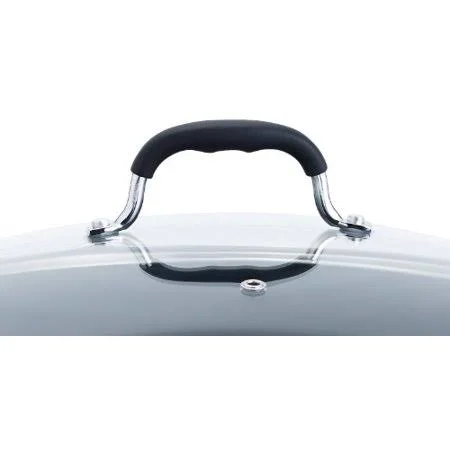 T-Fal A84284 Nonstick Deep Covered Everyday Pan with Silicone Loop Handles Cookware 12-Inch Black