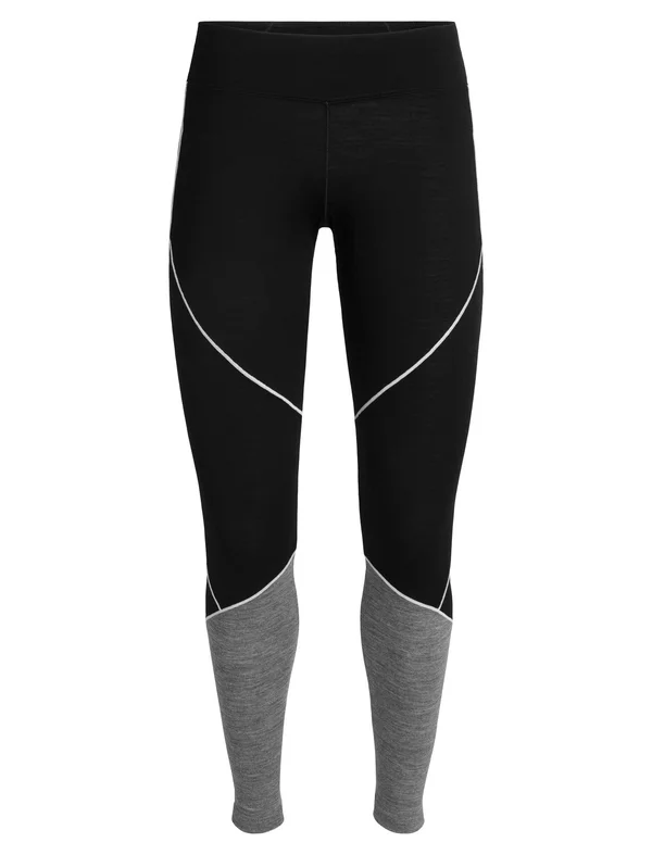 Icebreaker 200 Oasis Deluxe Leggings - Women's Black/gritstone Xs