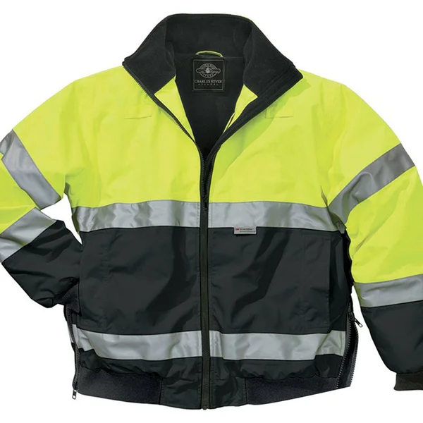 Charles River Men's Signal Hi-Vis Jacket, Black