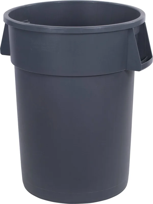 Carlisle Bronco Round Waste Container, 44 Gallon, Gray - 34104423