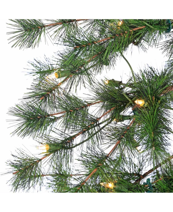 Sterling 6ft. Pre-Lit Hard Needle Alpine Tree with 150 Clear Lights, Green