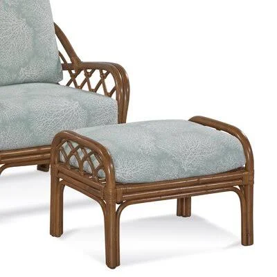 Edgewater 26x22 Rectangle Standard Ottoman Braxton Culler Gray Performance; 0863-84/Vintage 18x22H x 26x22W x 19x22D