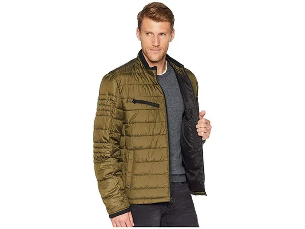 Marc New York Men's Grymes Packable Racer Jacket - Olive Green