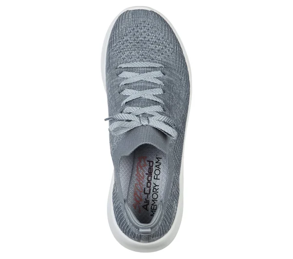Skechers Women's Ultra Flex 2.0 - Flash Illusion Sneakers, Gray, 8.5