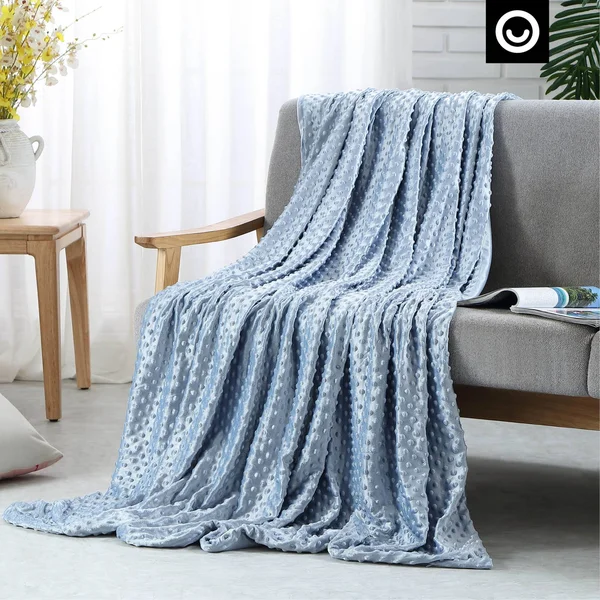 Wesley Weighted Blanket Light Blue, 41x22x60x22 6 lbs