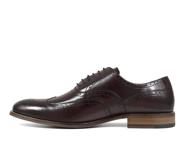 Stacy Adams Dunbar Wingtip Oxford (Burgundy) Men's Shoes