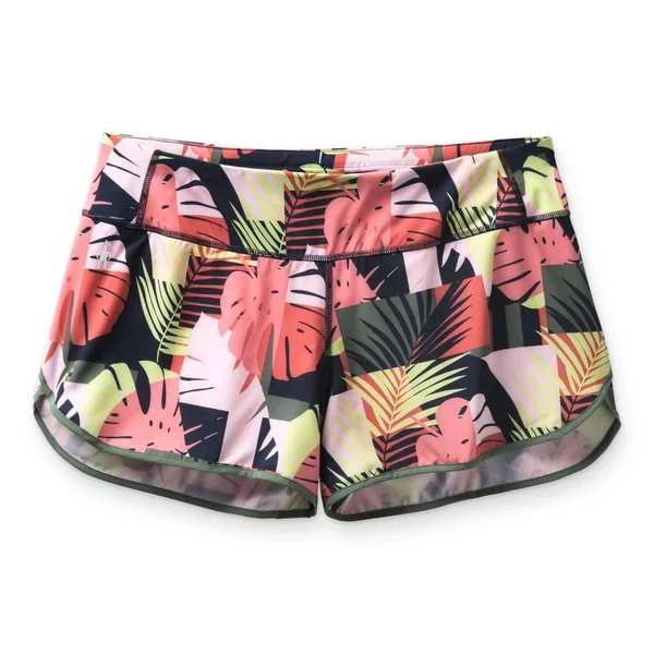 Smartwool Women's Merino Sport Lined Short, Sunset Coral Palm, XL