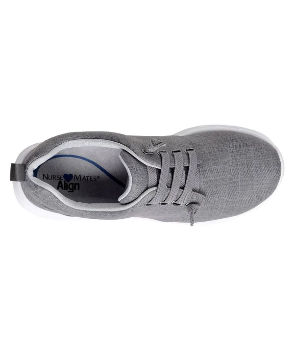 Nurse Mates Women's Velocity Sneaker - Grey Polyurethane