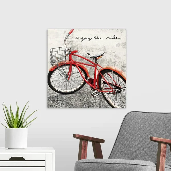 Enjoy The Ride - Canvas Wall Art, 20x20, Great Big Canvas
