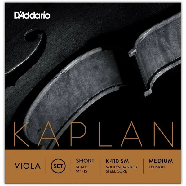 D'Addario Kaplan Viola String Set - Short Scale, Medium Tension