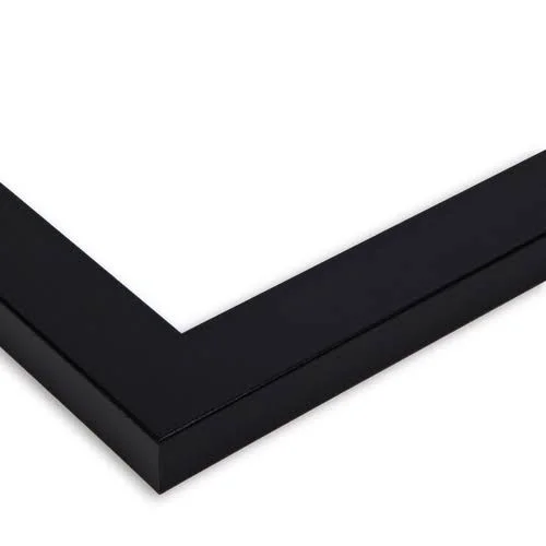 Collage Picture Frame, Satin Black Frame with 6 openings for 5x7 Photos with Dutch Blue Mat. D3926FE2041, ArtToFrames