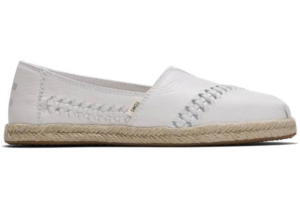 Toms Espadrilles Rope Espadrilles Leather White 8