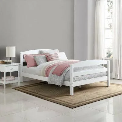 Harriet Bee Acadia Full Platform Bed - White