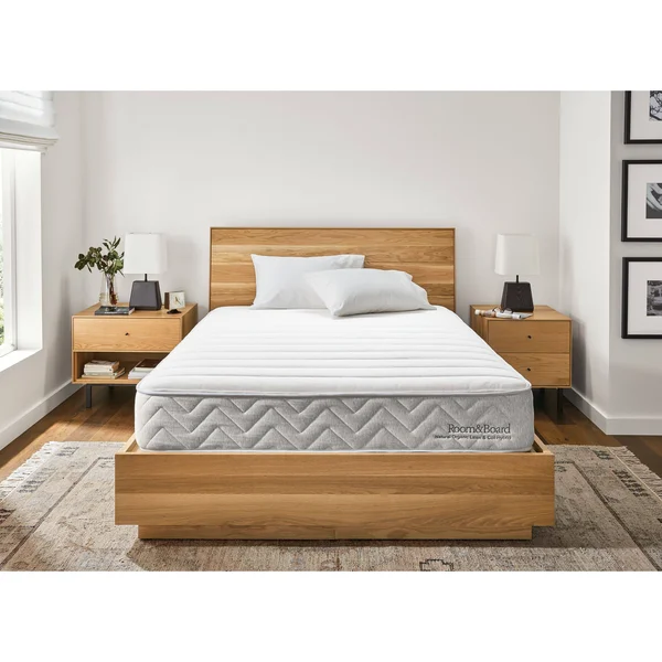 Room & Board - Modern Natural Organic Latex & Coil Hybrid Twin Mattress