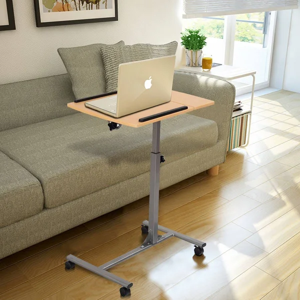 Costway Adjustable Laptop Notebook Desk Table Stand Holder Swivel Home Office Wheels New