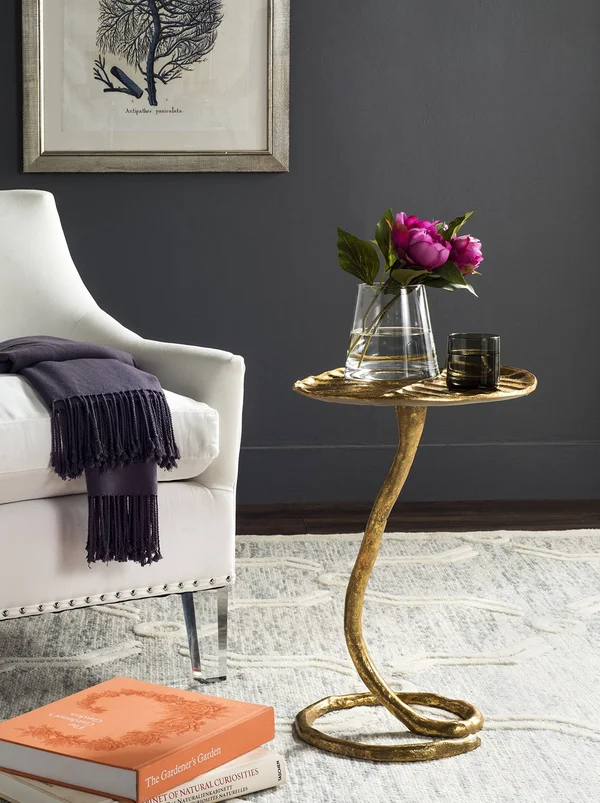 Safavieh Mina Gold Side Table