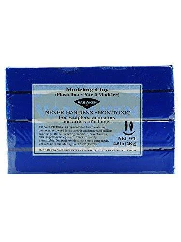 Plastalina Modeling Clay Ultra Blue - 4 1/2 lb. Bar (Pack of 2)