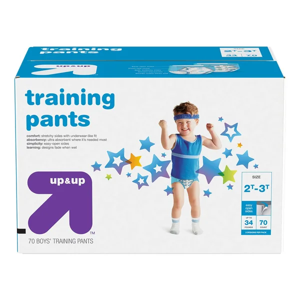 Upu0026Up - Boys& Training Pants Giga Pack - Size 2T-3T, Boy's