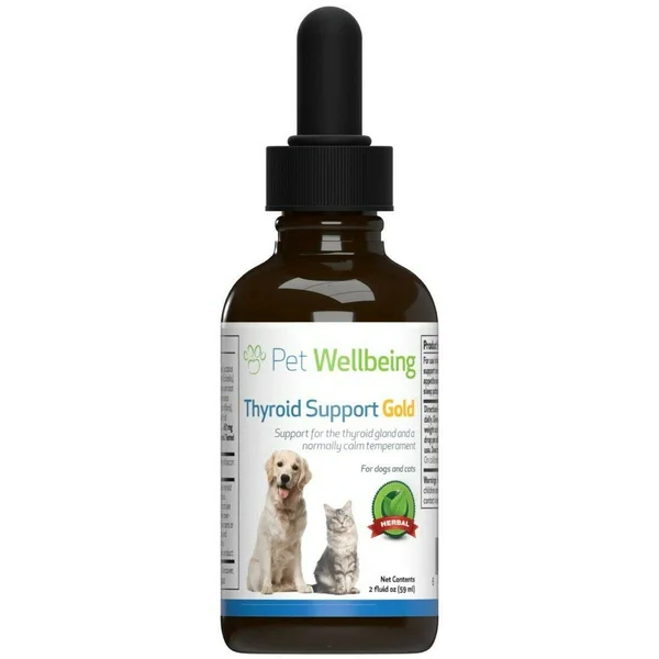 Pet Wellbeing - Thyroid Support Gold for Cats - Natural Support for Feline