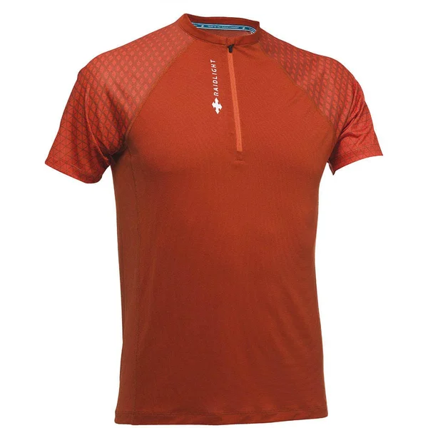 Raidlight Activ Run 1/4 Zip Short Sleeve T-Shirt Orange Xs