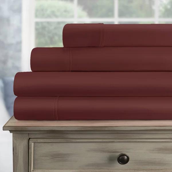 Egyptian Linens Outlet 300-TC Cotton Solid Sheet Set - Gold, Queen