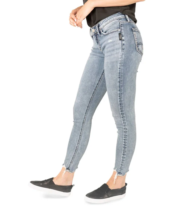 Silver Jeans Co. Suki Mid-Rise Skinny Jeans - Indigo