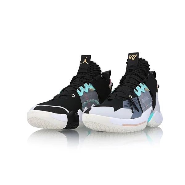 Jordan Mens Why Not Zer0.2 SE Basketball Shoes - Black/Vast Grey/White/Sail, Size 8.5